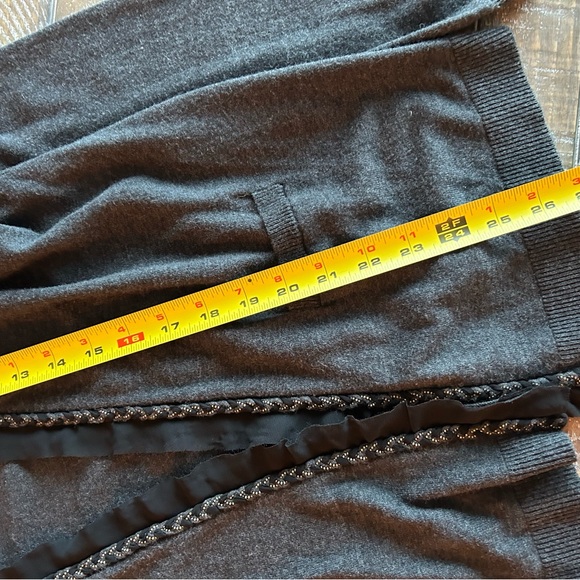 Loft charcoal gray long open sweater size small. - Picture 7 of 7